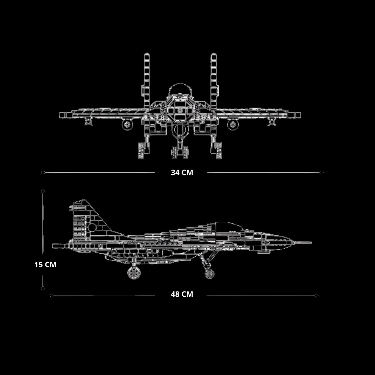 MiG-29 Fighter (1837 pcs)