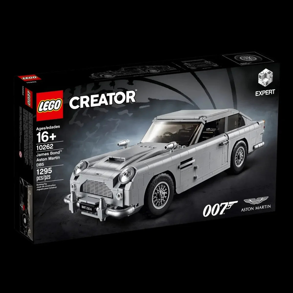 Aston Martin DB5 of James Bond "007" (1295 pieces)