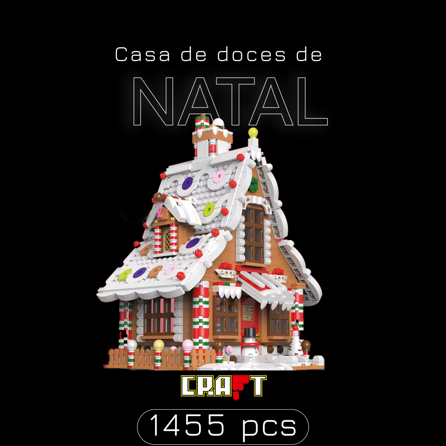 Christmas Candy Houses (1455 pieces)
