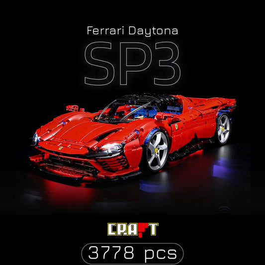 (52% OFF) Decorate your room with a Powerful Ferrari Daytona SP3 with 3778 pieces!