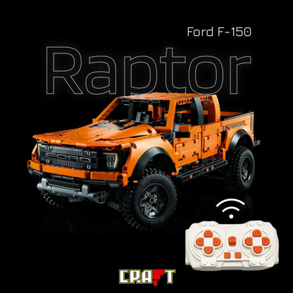 (75% OFF) Ford Raptor F-150 with real mechanics and a V6 Engine with moving pistons (1379 pieces)