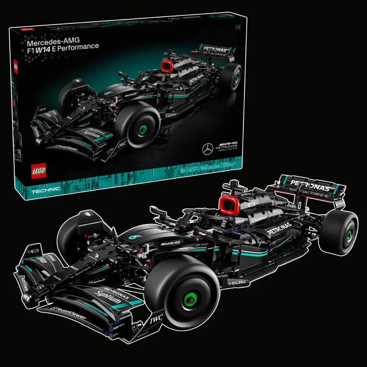 (80% OFF) F1 of SEVEN-TIME WORLD CHAMPION Lewis Hamilton (1642 pieces)
