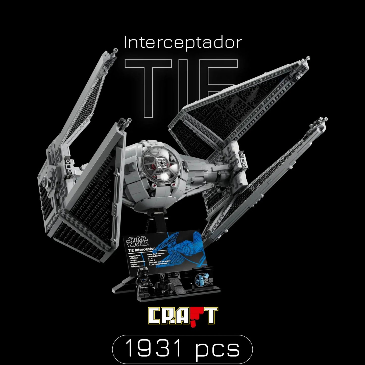 TIE Interceptor (1931 pieces)