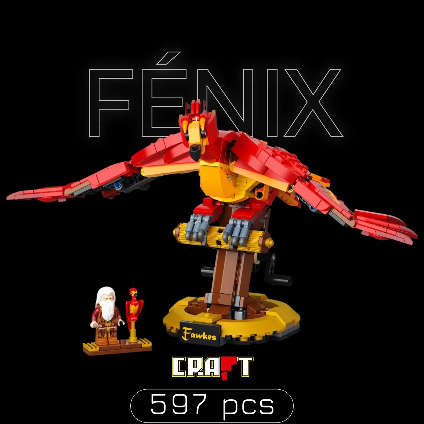 Dumbledore's Phoenix (597 pieces)