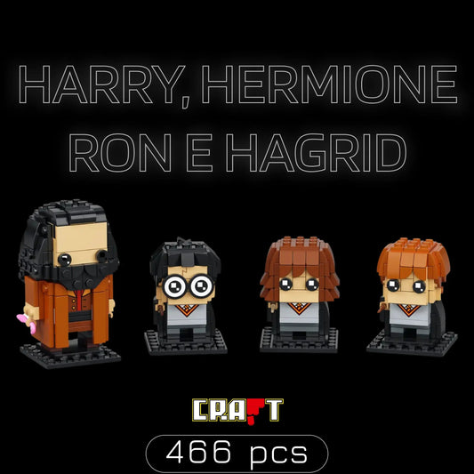 Harry, Hermione, Ron, and Hagrid (466 pieces)