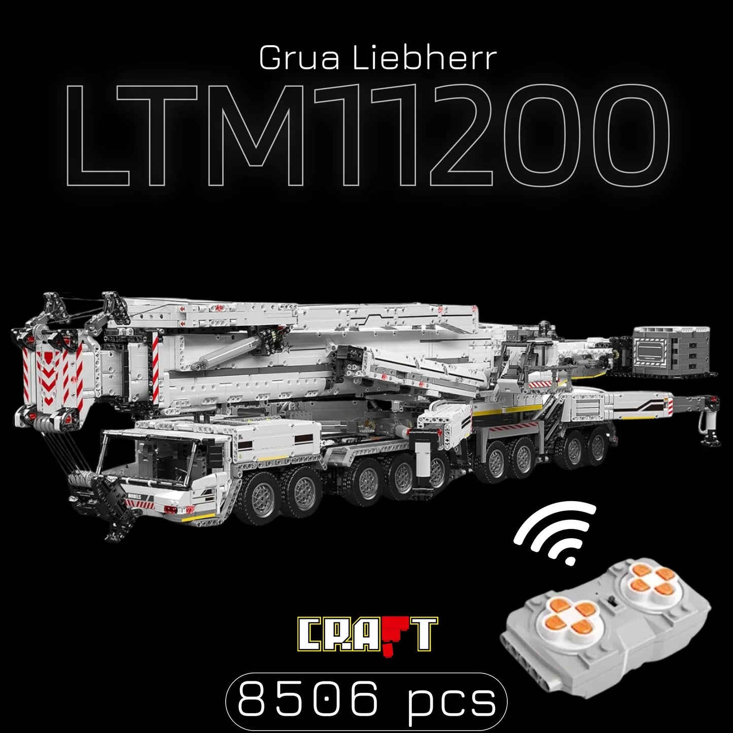 Liebherr LTM11200 Crane (8506 pieces)