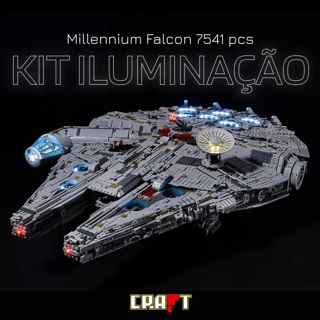 Lighting for the Millennium Falcon (7541 pieces)