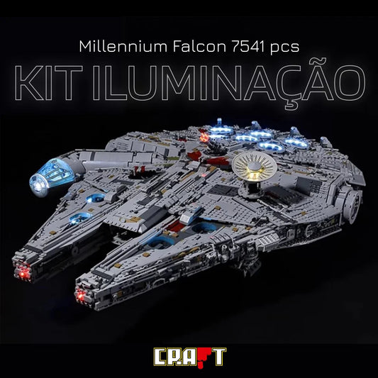 Lighting for the Millennium Falcon (7541 pieces)