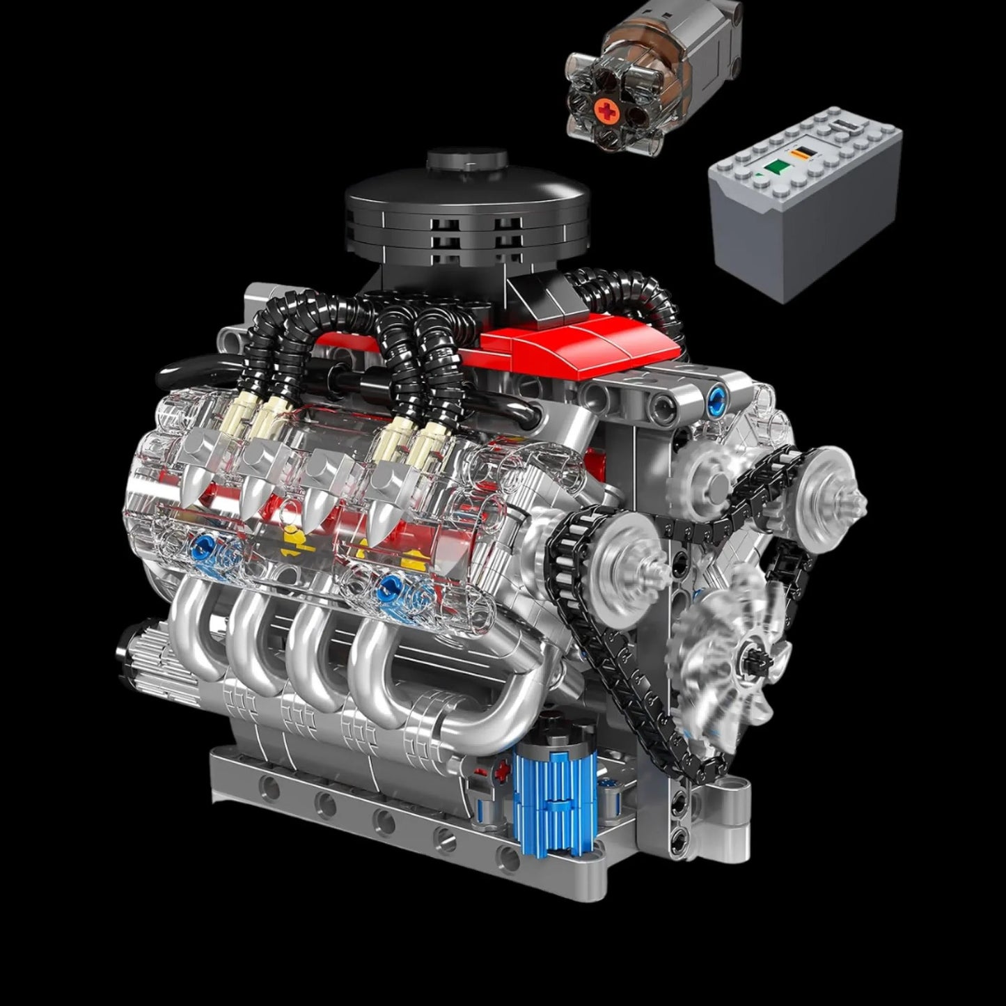 V8 Engine (487 pieces)