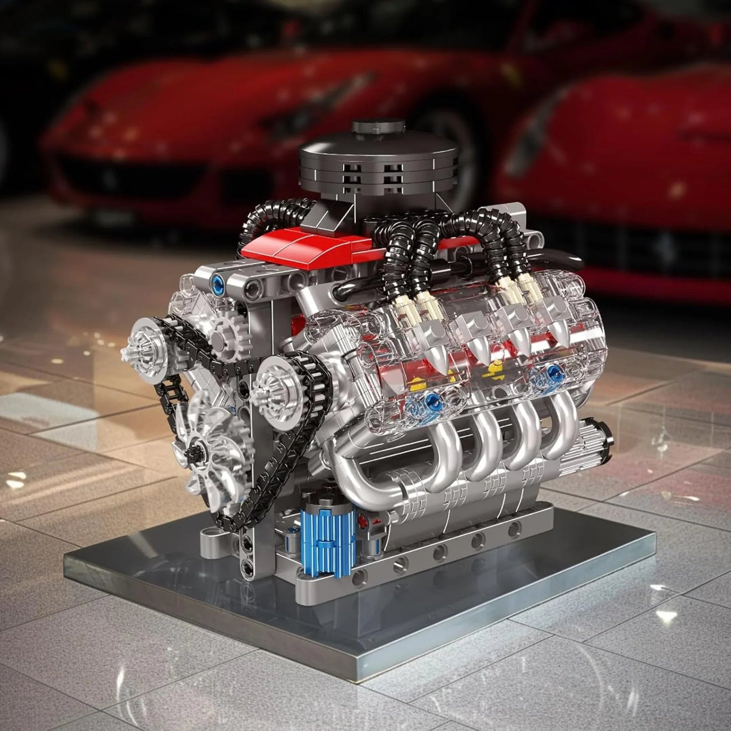 V8 Engine (487 pieces)