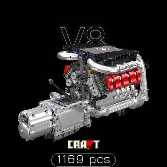 V8 Engine (1169 pieces)