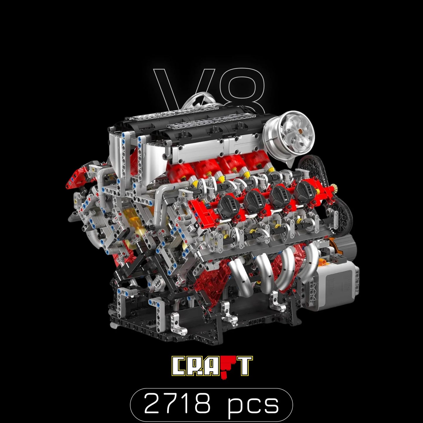 V8 Engine (2718 pieces)