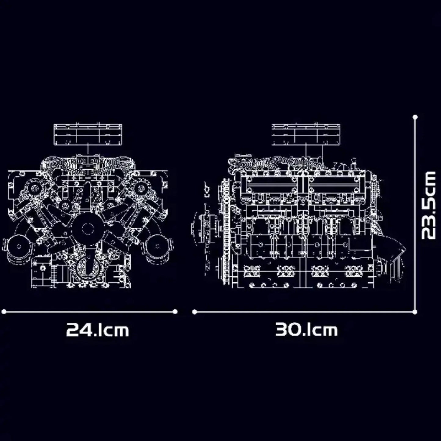 V8 Engine (2250 pieces)