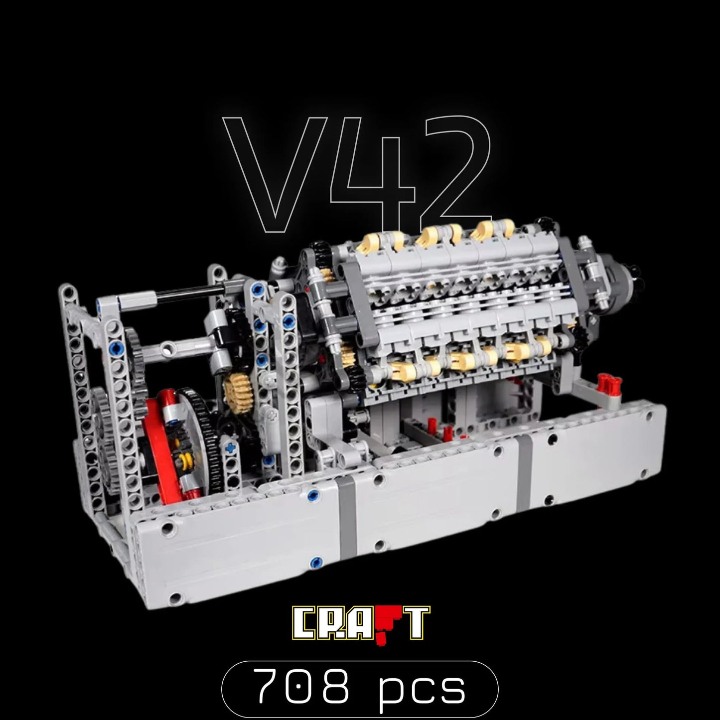 MOC V42 Engine (708 pieces)