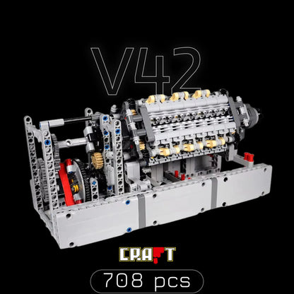 MOC V42 Engine (708 pieces)