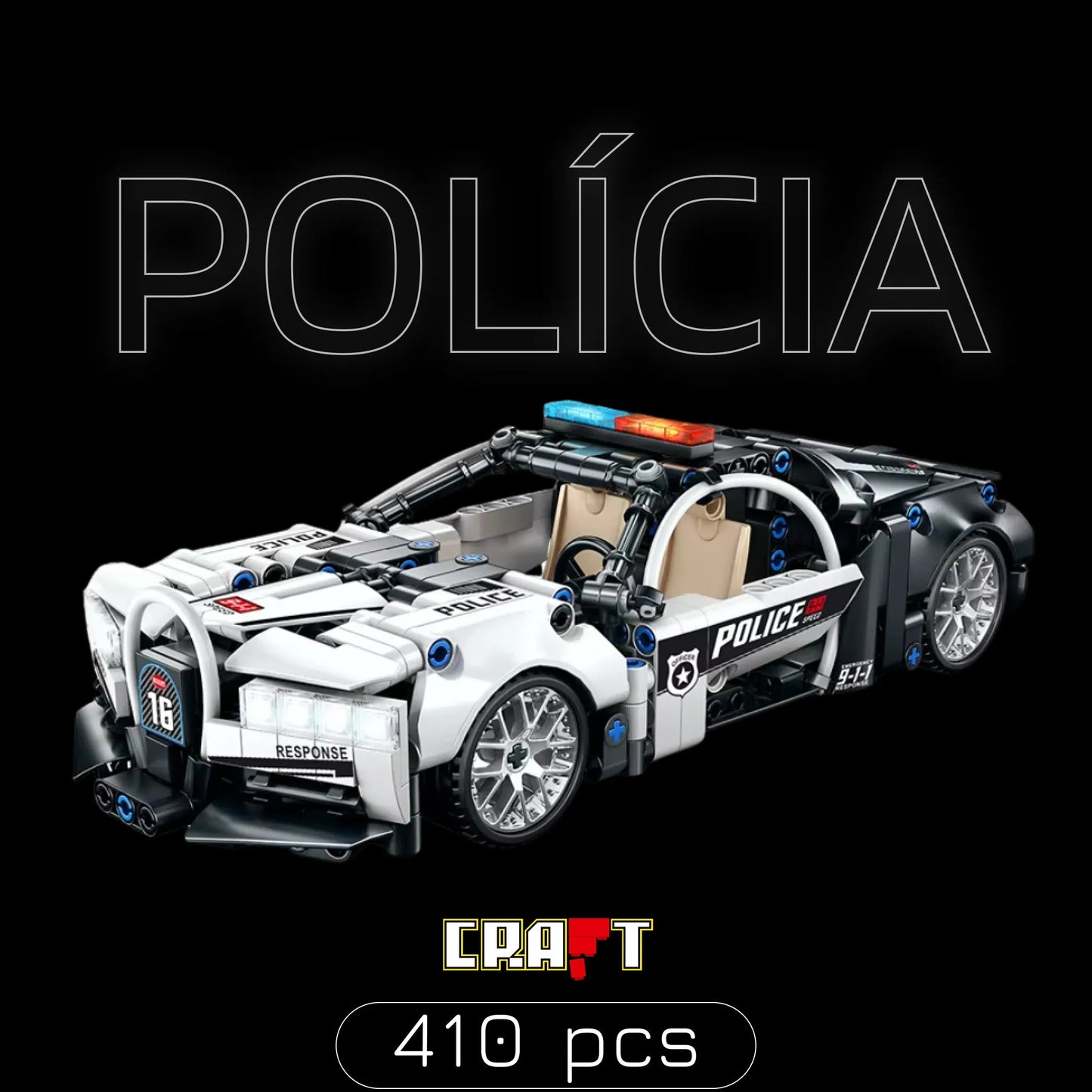 Police Car (410 pieces)