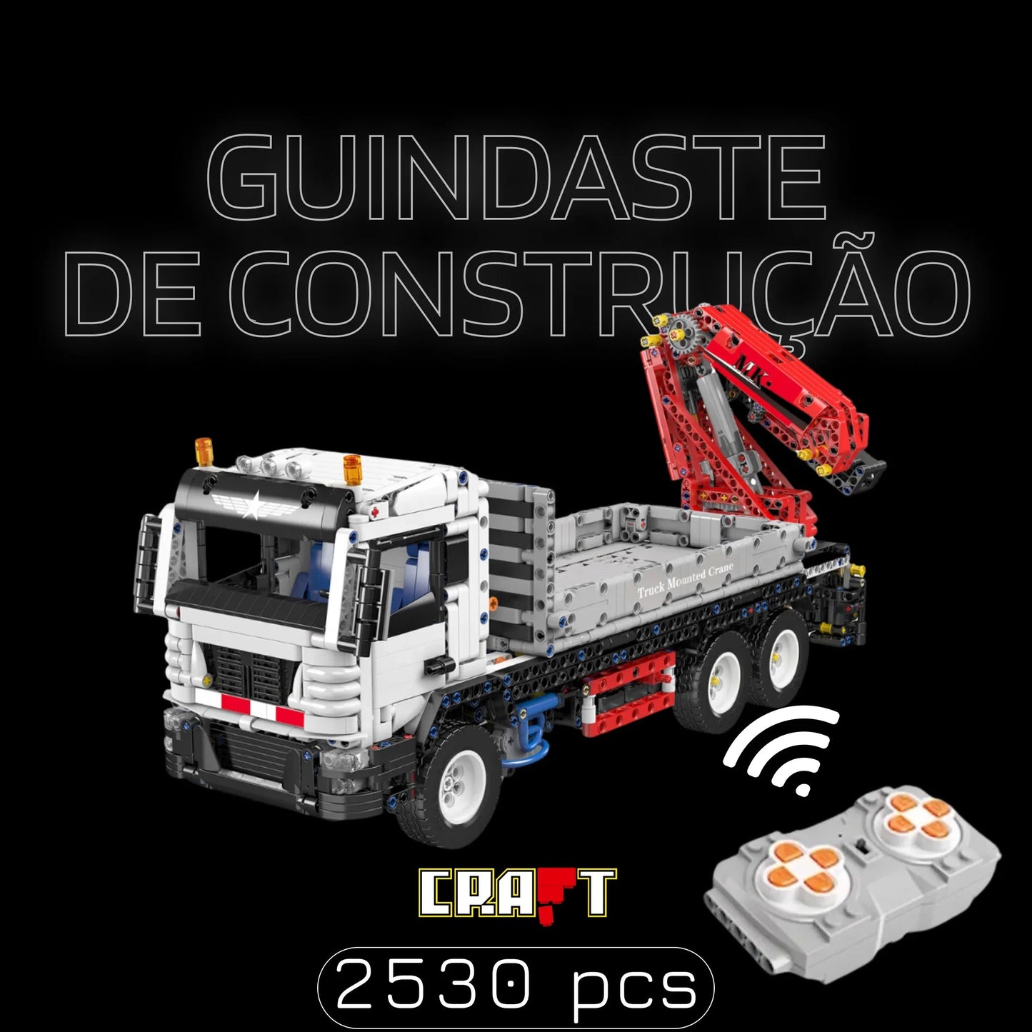 Munck Crane Truck (2530 pieces)
