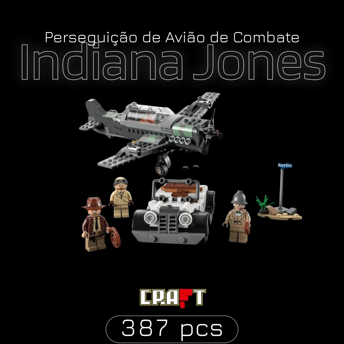 Indiana Jones Combat Plane (387 pcs)