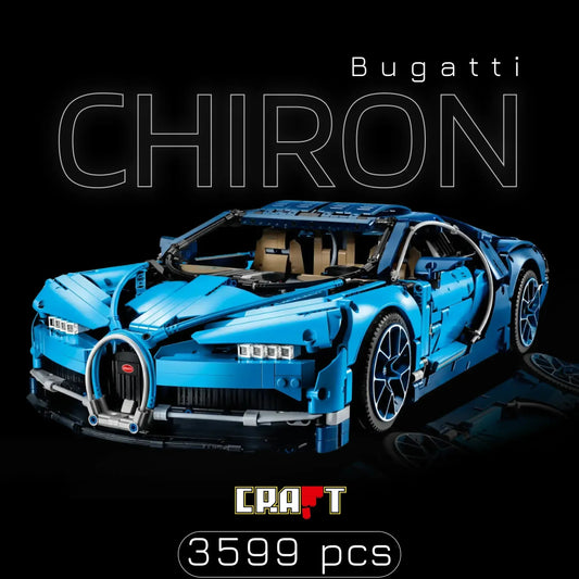 Bugatti Chiron Blue (3599 pieces)