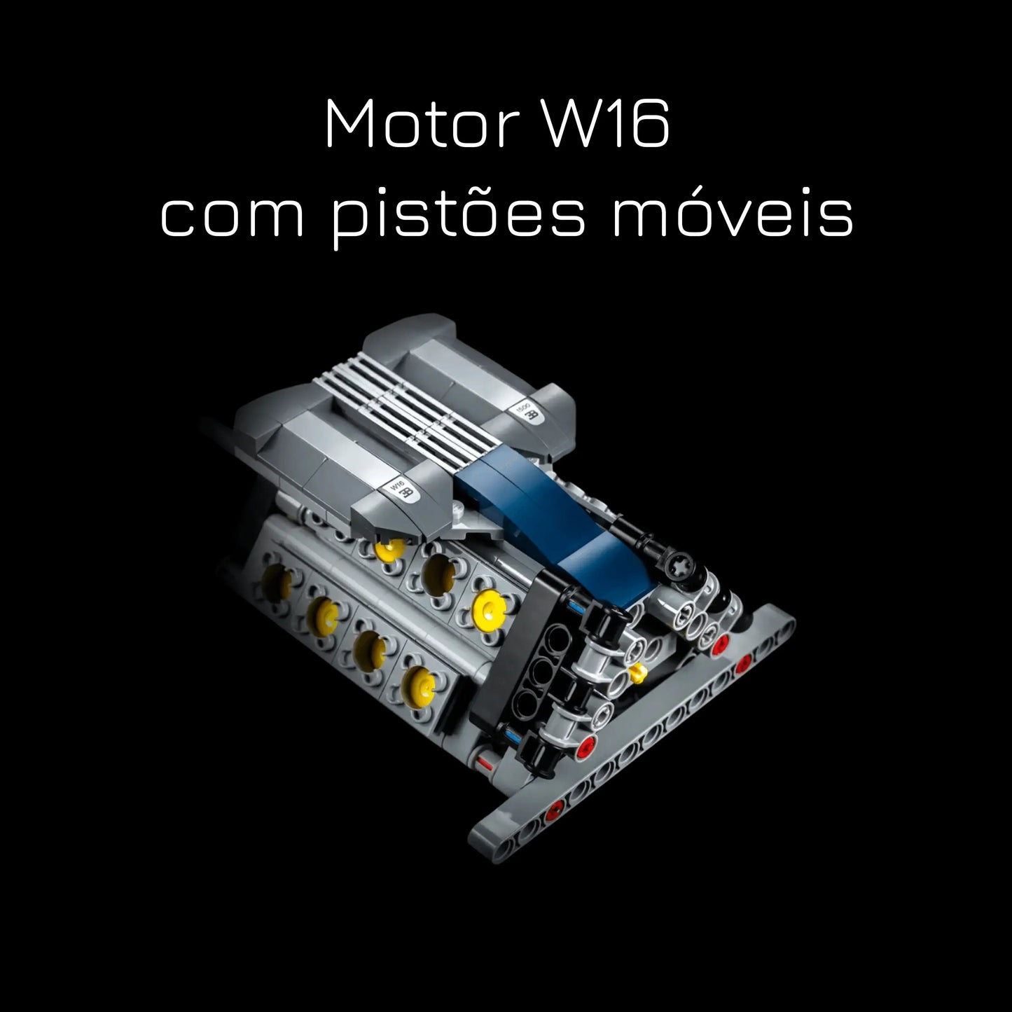 Bugatti Chiron Blue (3599 pieces)