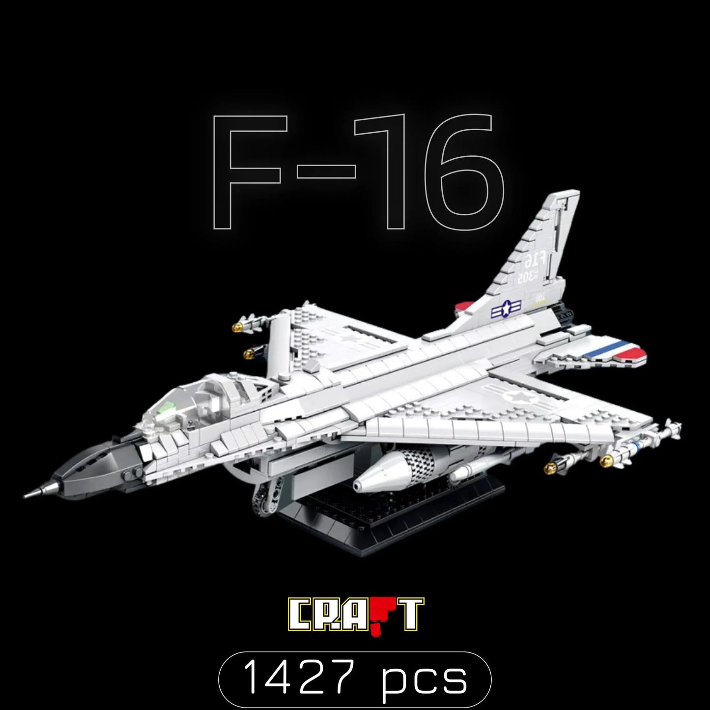 F-16 Fighter (1427 pieces)