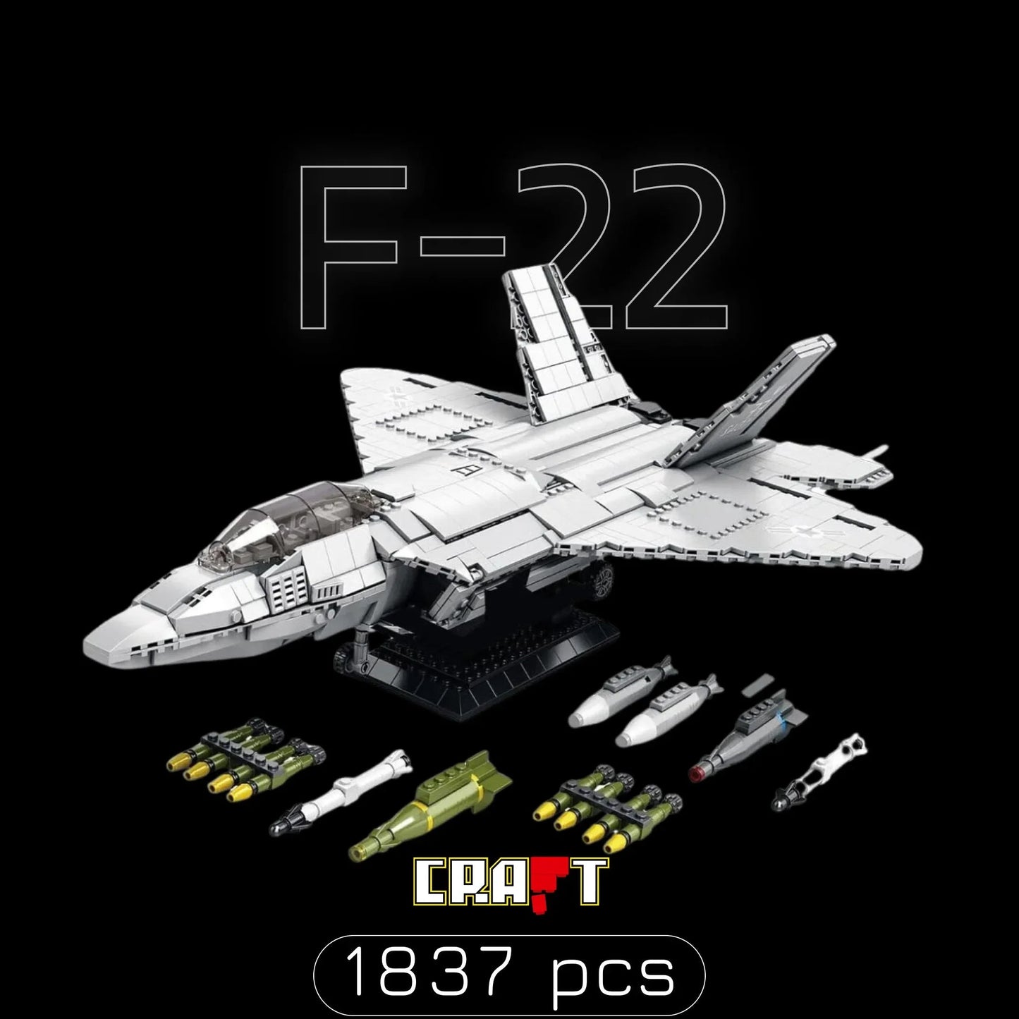 F-22 Fighter (1837 pcs)