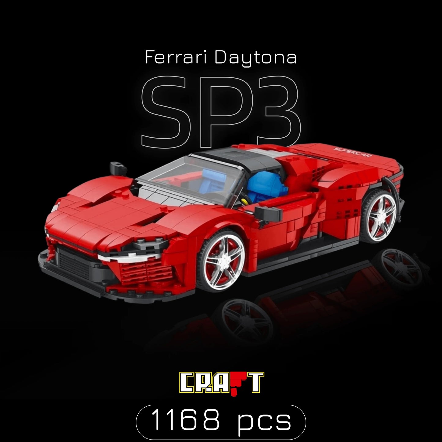 Ferrari Daytona SP3 Red (1168 pcs)