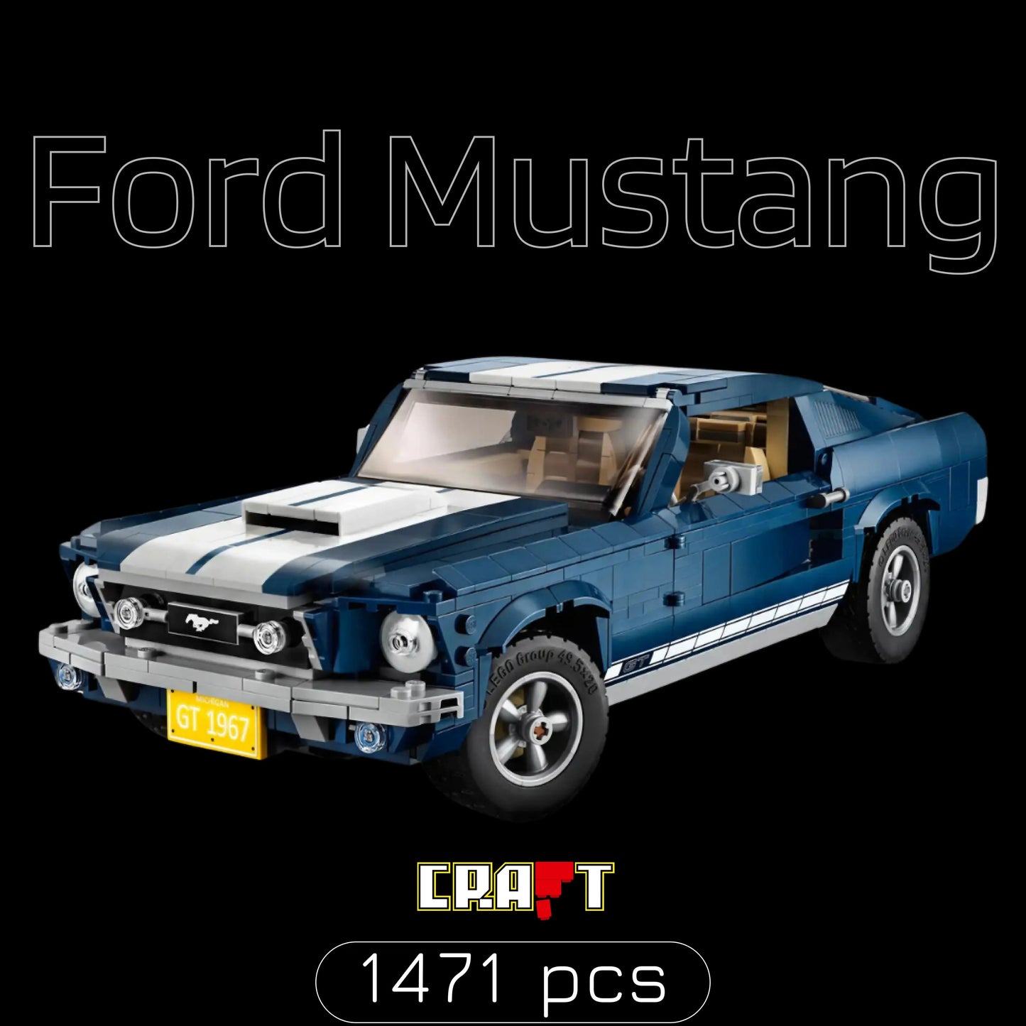 Ford Mustang (1471 pieces)