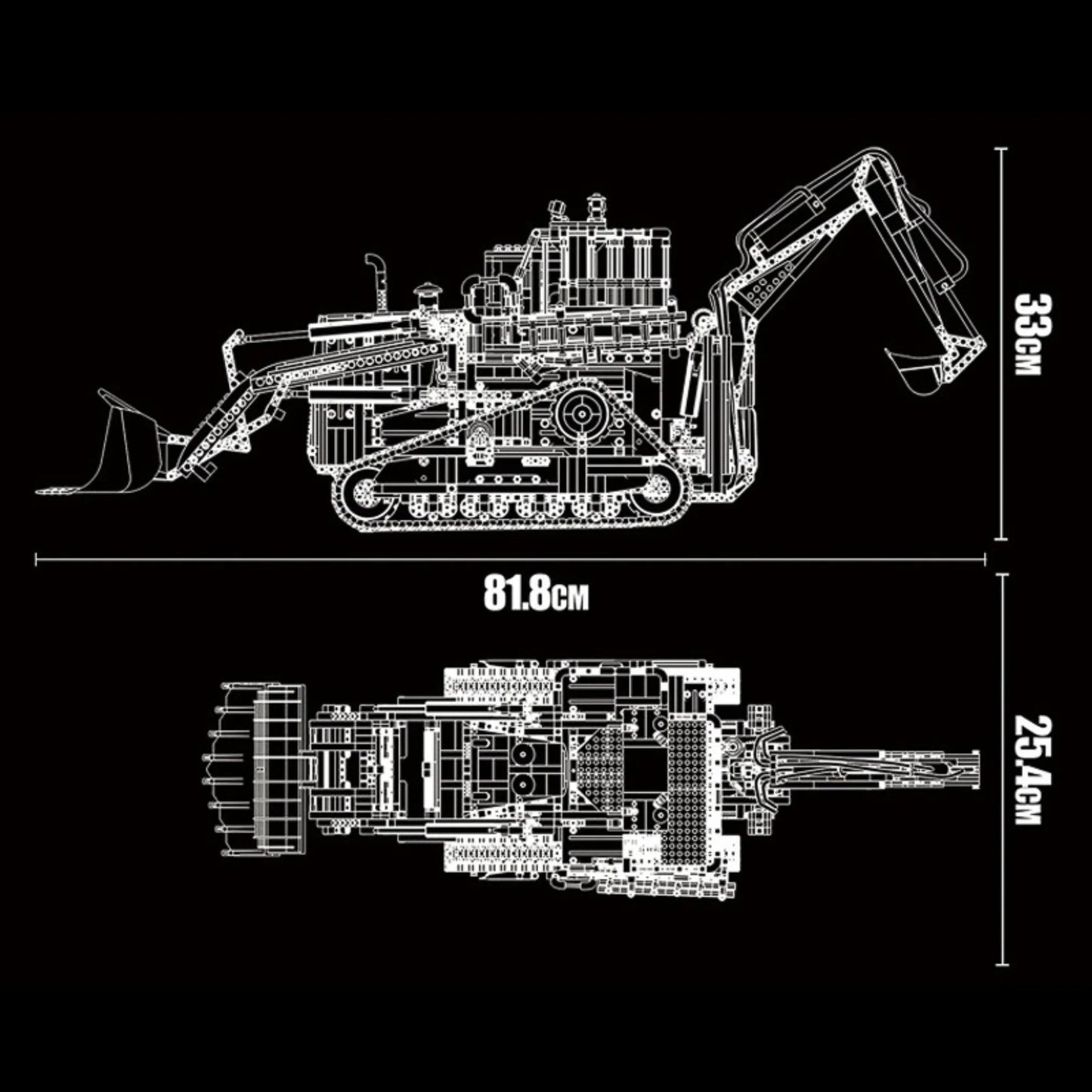 Crawler Tractor (3963 pieces)