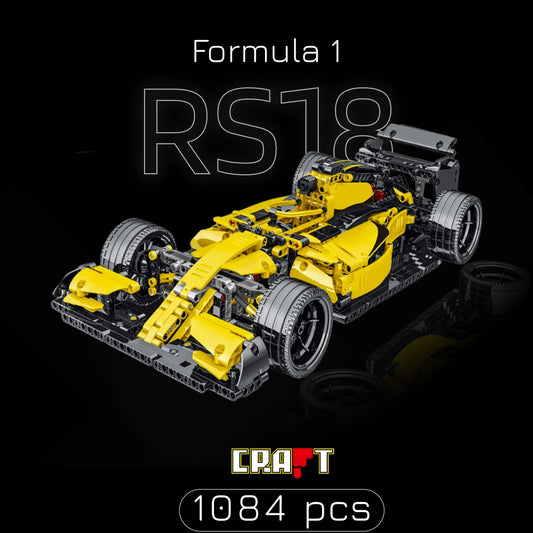 Formula 1 - Renault R.S.18 Yellow (1084 pcs)