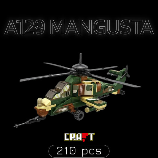 A129 Mangusta Helicopter (210 pieces)