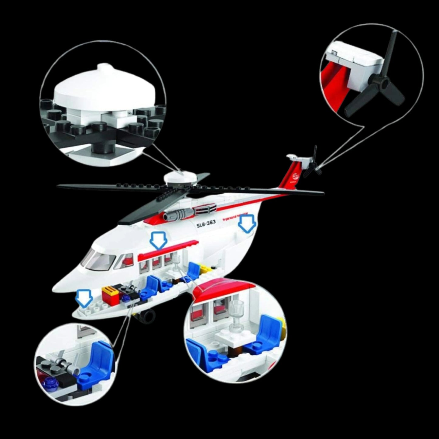 Sikorsky S-92 Helicopter (259 pieces)