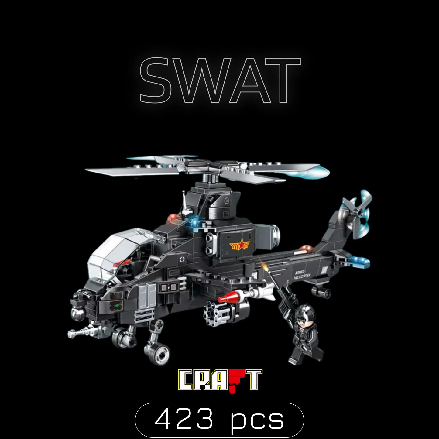 SWAT Helicopter (423 pieces)