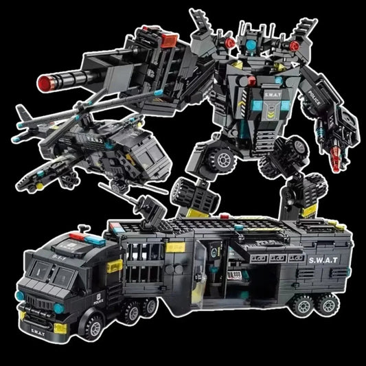 Helicopter, Transformers, and Truck (51 Toys in 3)