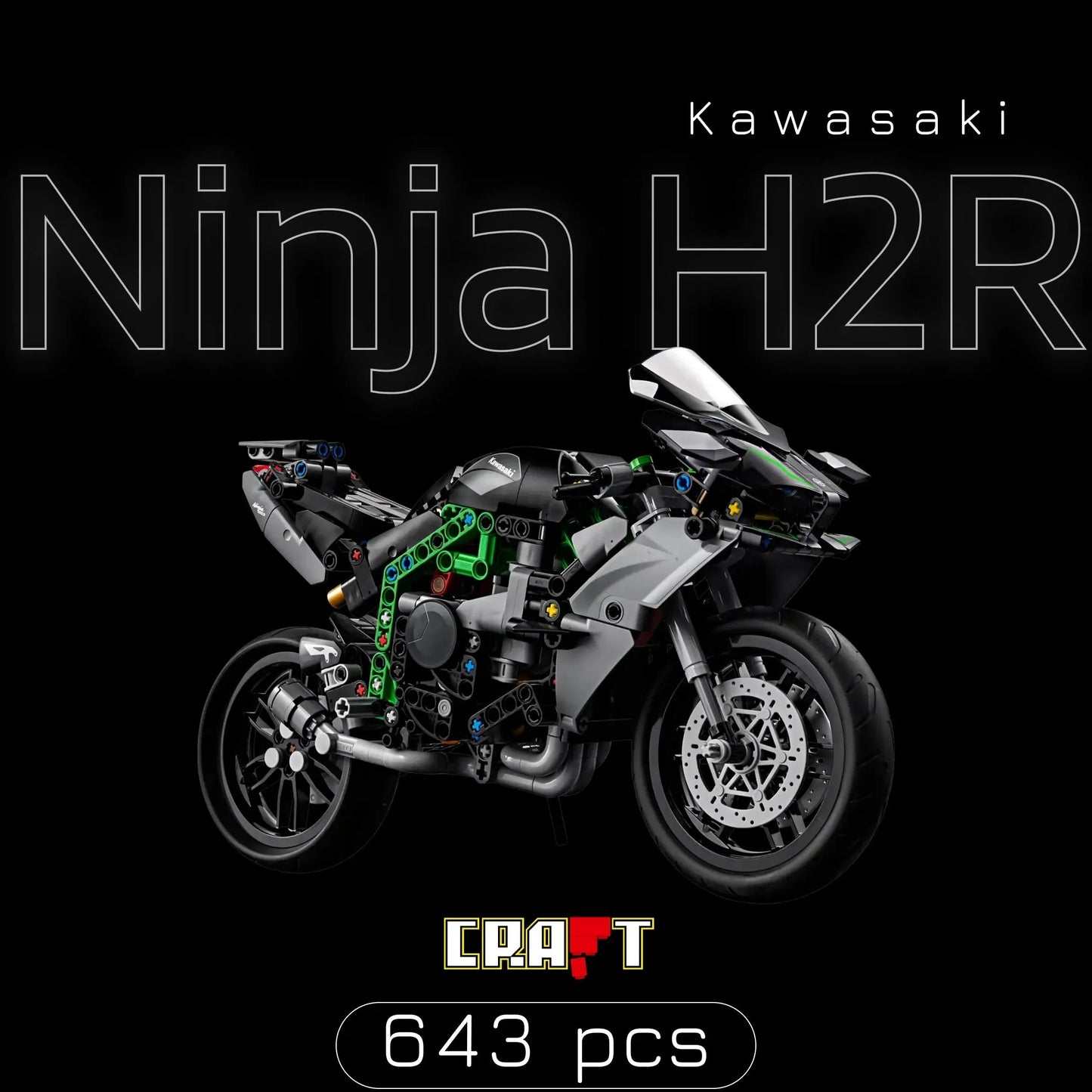 Kawasaki Ninja H2R (643 pcs)