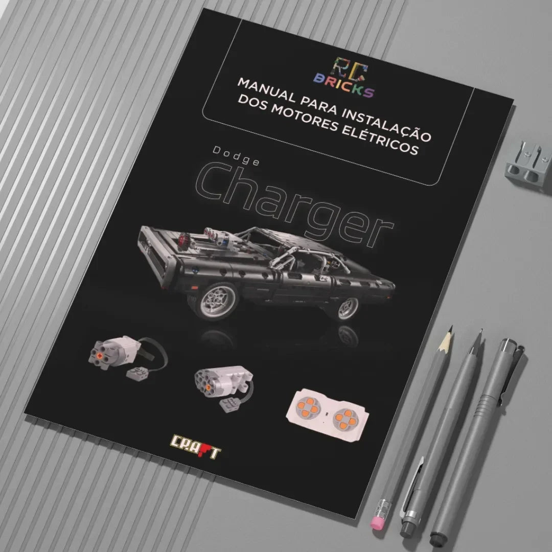 Manual to Turbocharge the 1970 Dodge Charger from Fast and Furious (1077 pieces)