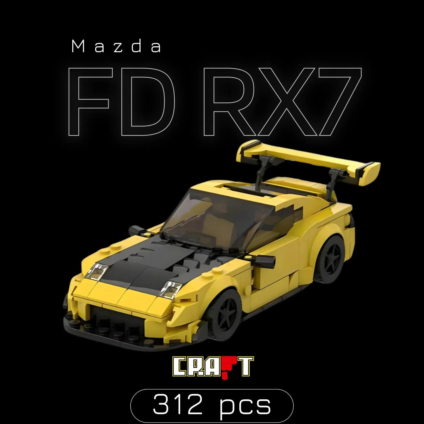 Mazda FD RX7 (312 pieces)