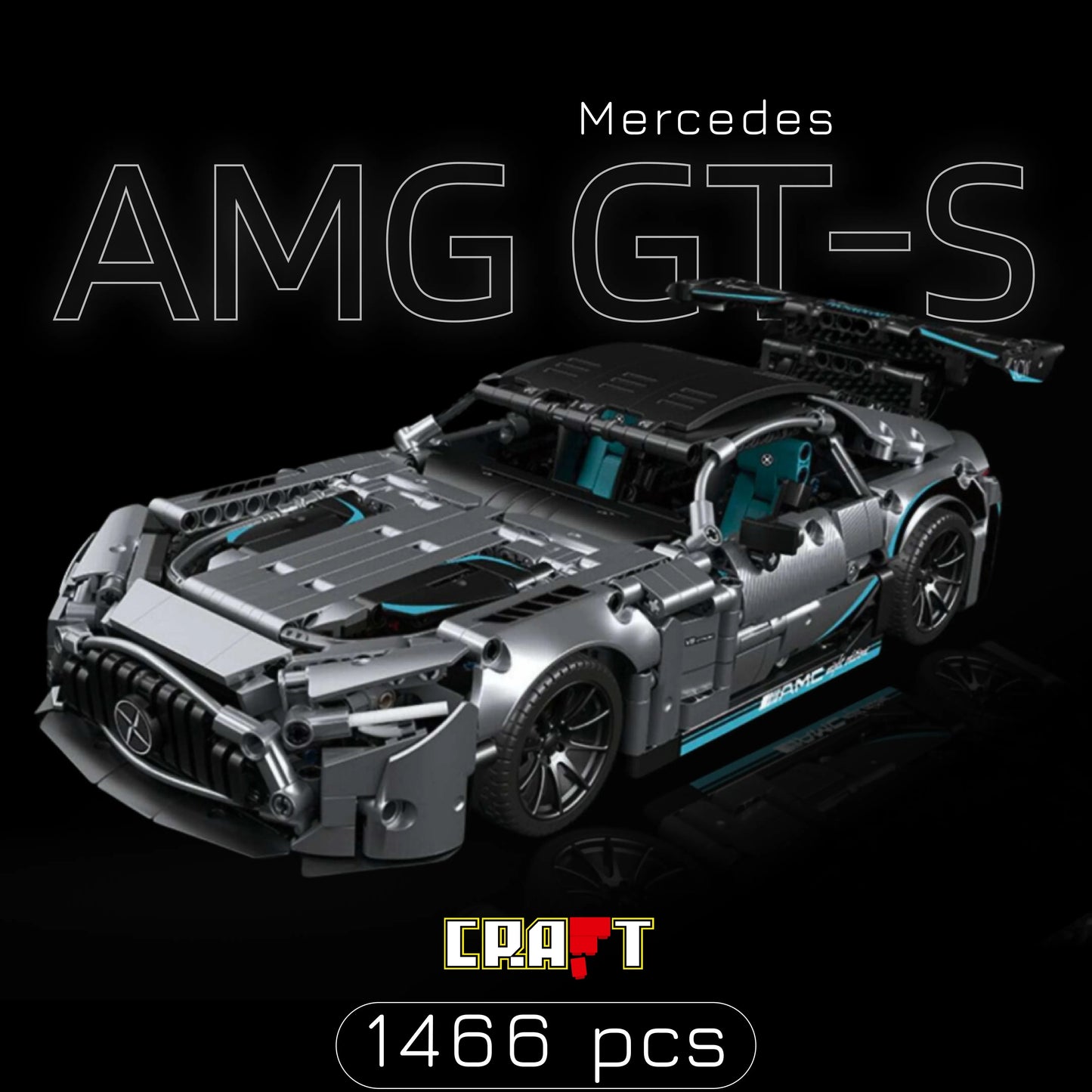 Mercedes AMG GT-S Gray (1466 pcs)