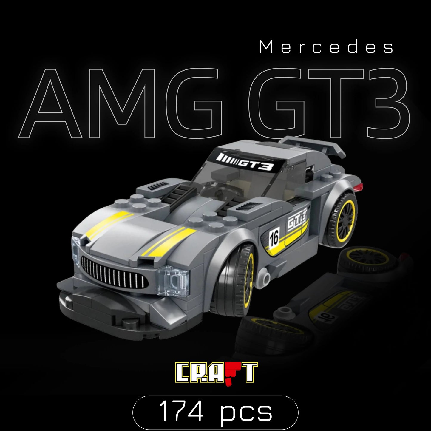 Mercedes AMG GT3 (174 pieces)