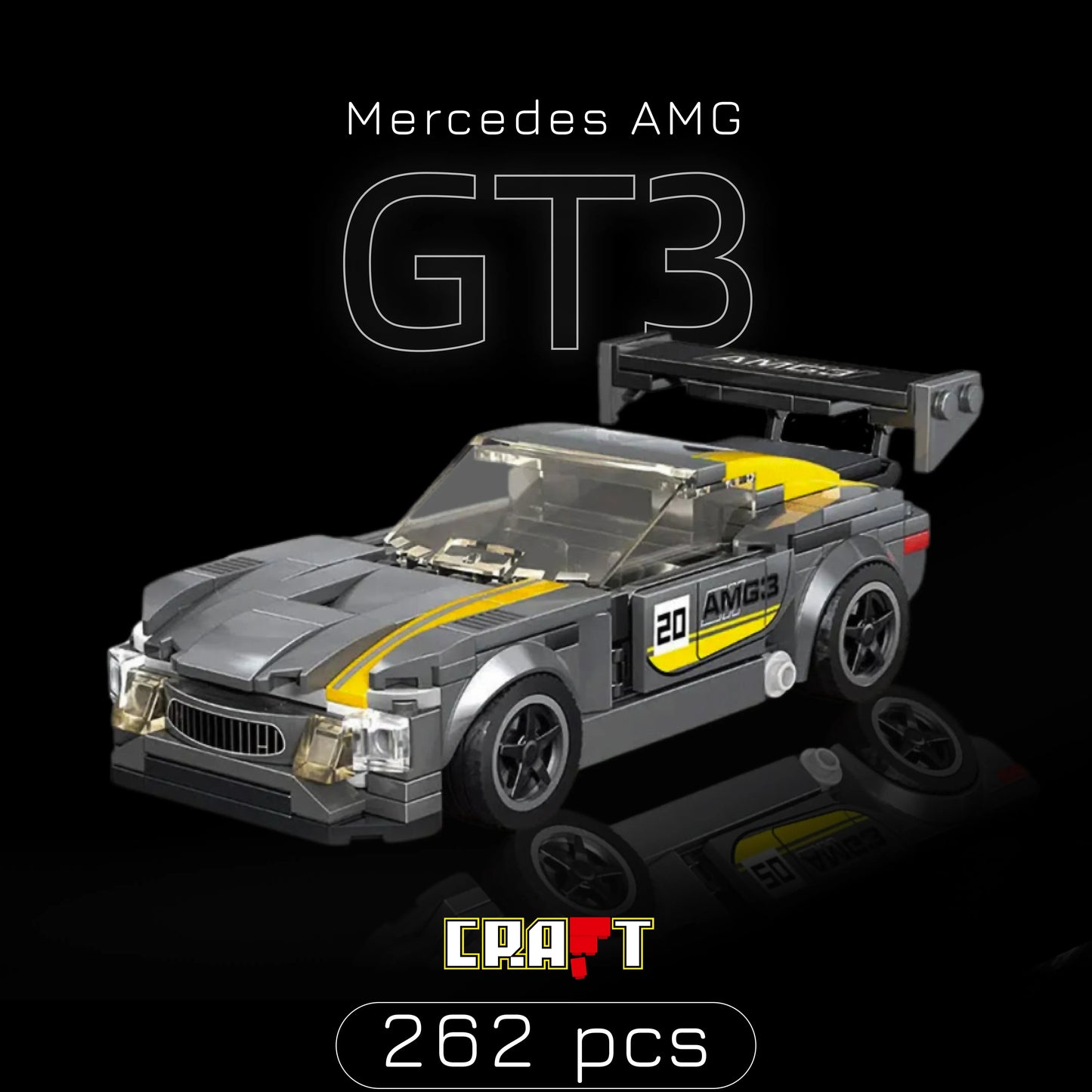 Mercedes AMG GT3 (262 pieces)