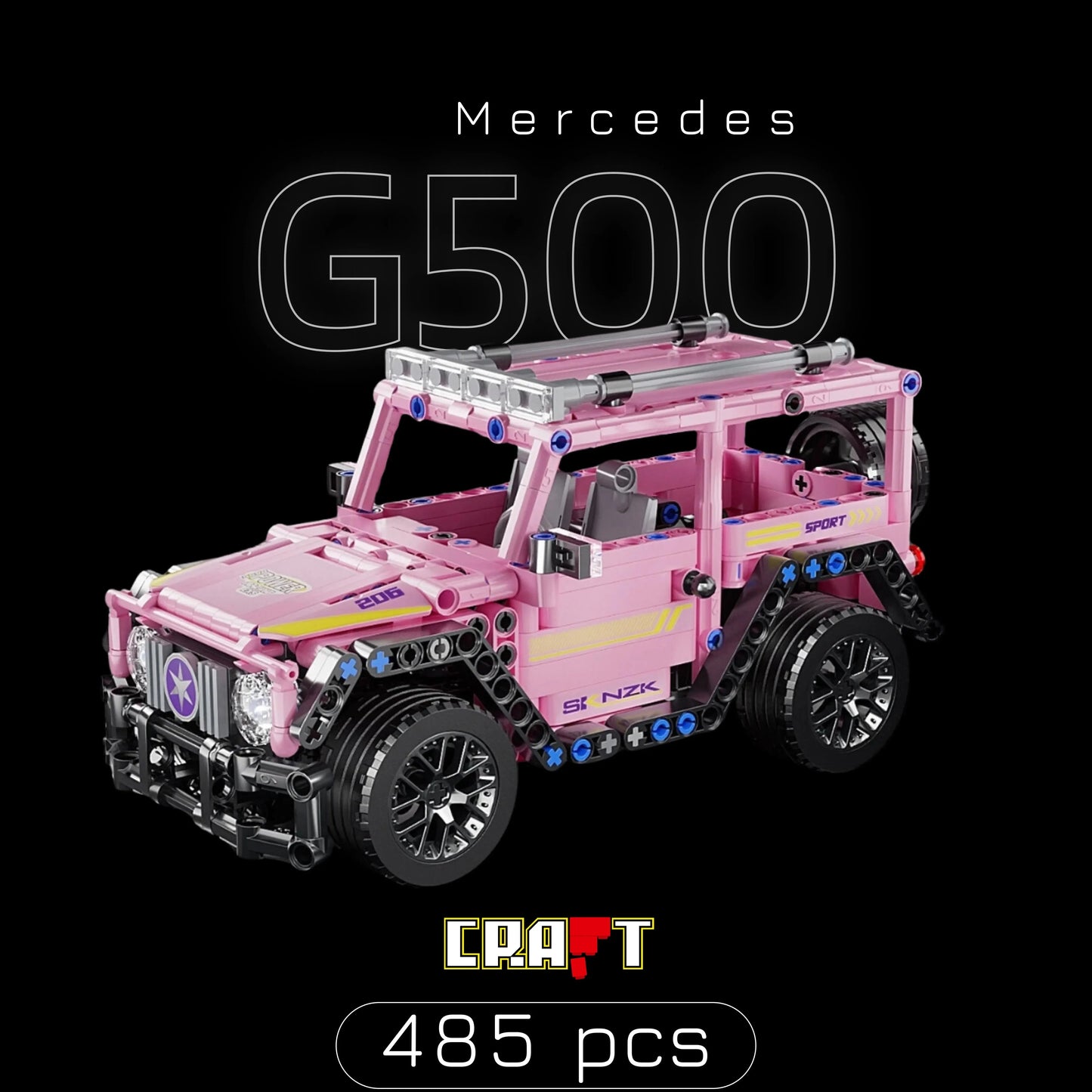 Mercedes G500 (485 pieces)