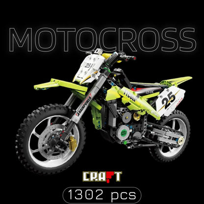 Motocross Motorcycle (1302 pieces)