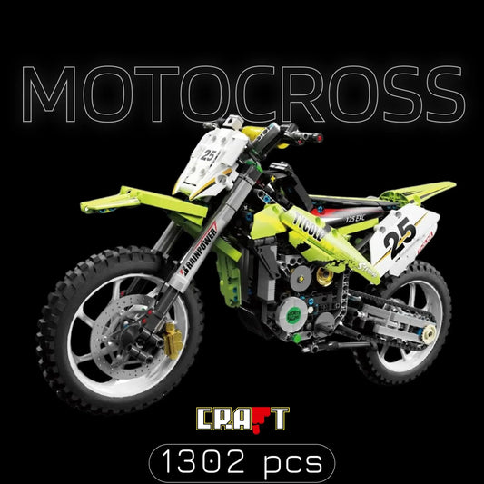 Motocross Motorcycle (1302 pieces)