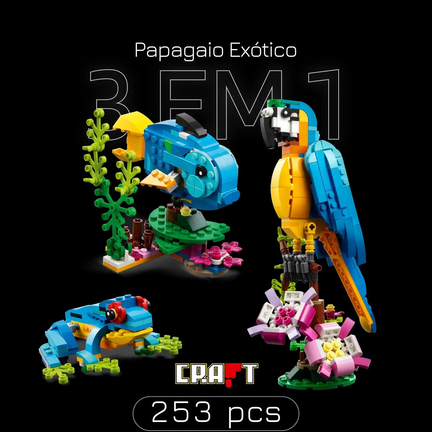 Parrot - 3 in 1 (253 pieces)
