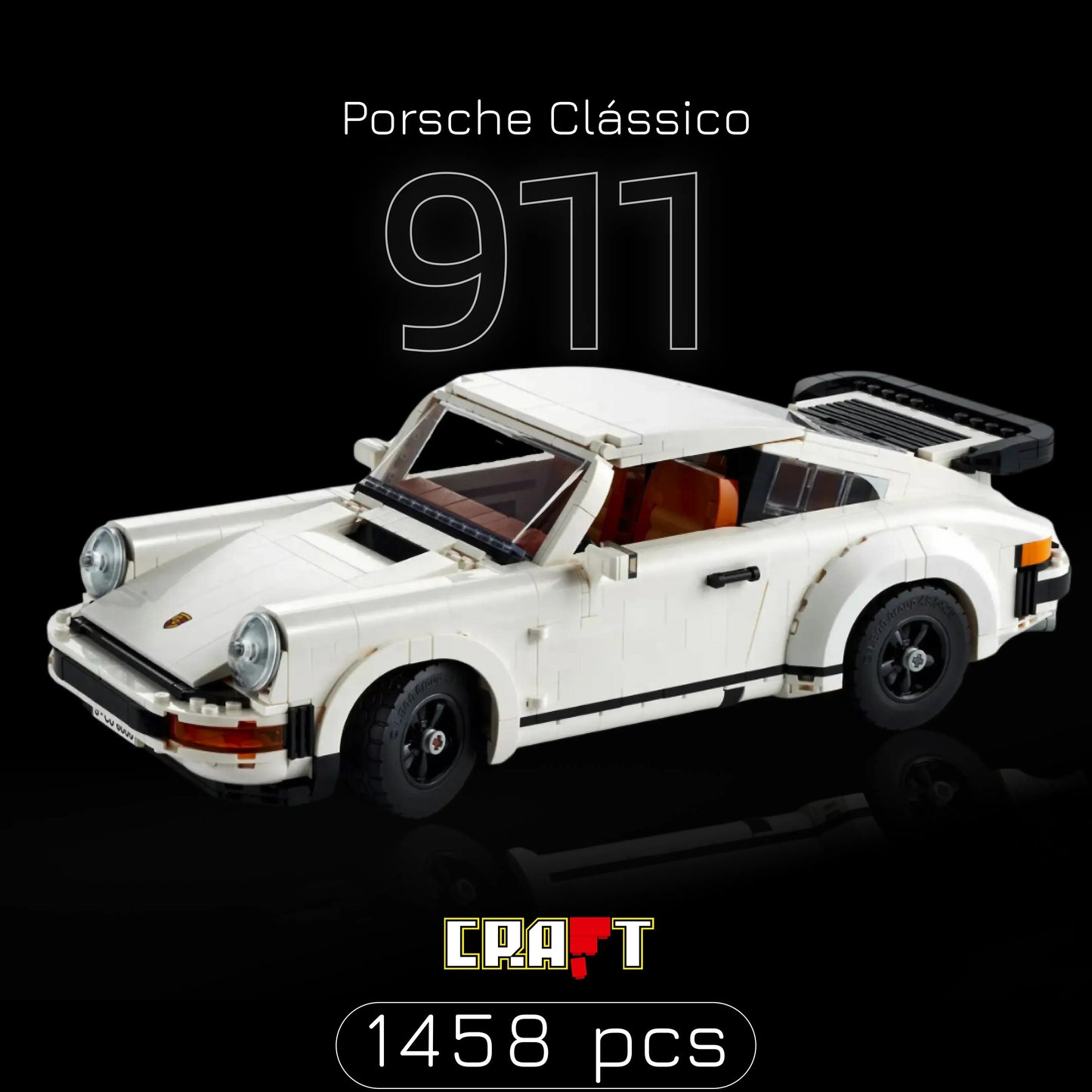Porsche 911 Turbo or Targa (1458 pieces)