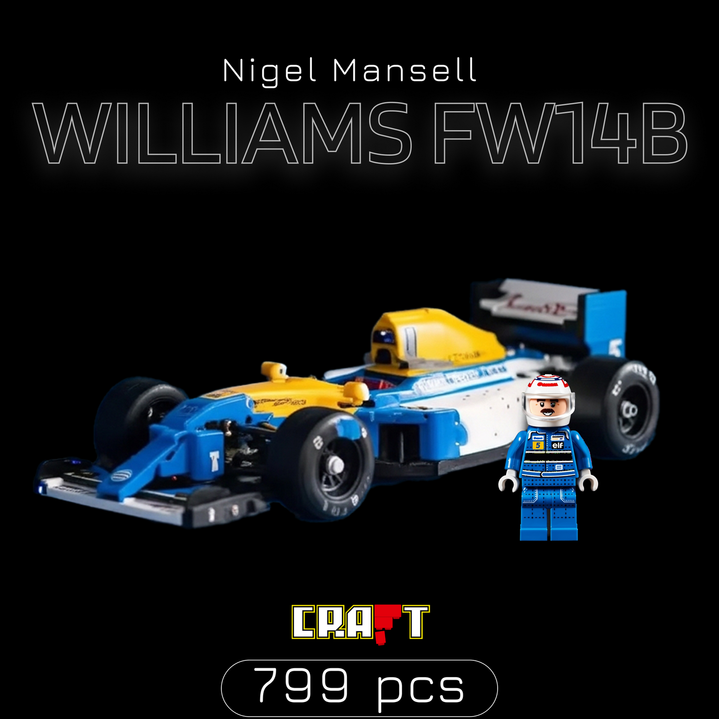 Formula 1 Car - Williams FW14B (799 pieces)