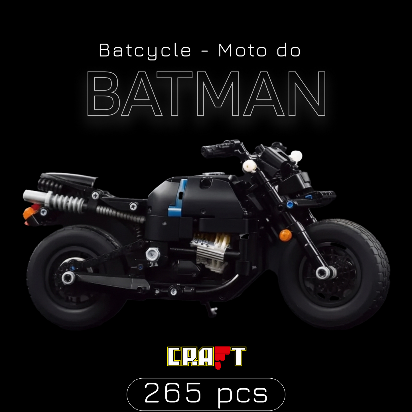 Batcycle - Batman Motorcycle (265 pieces)
