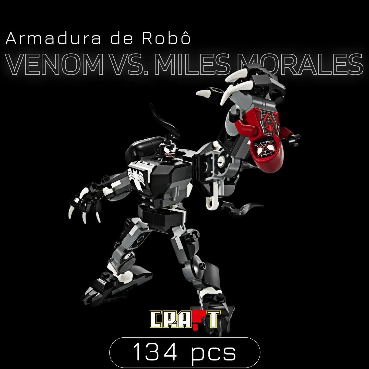 Robot Armor - Venom vs. Miles Morales (134 pieces)