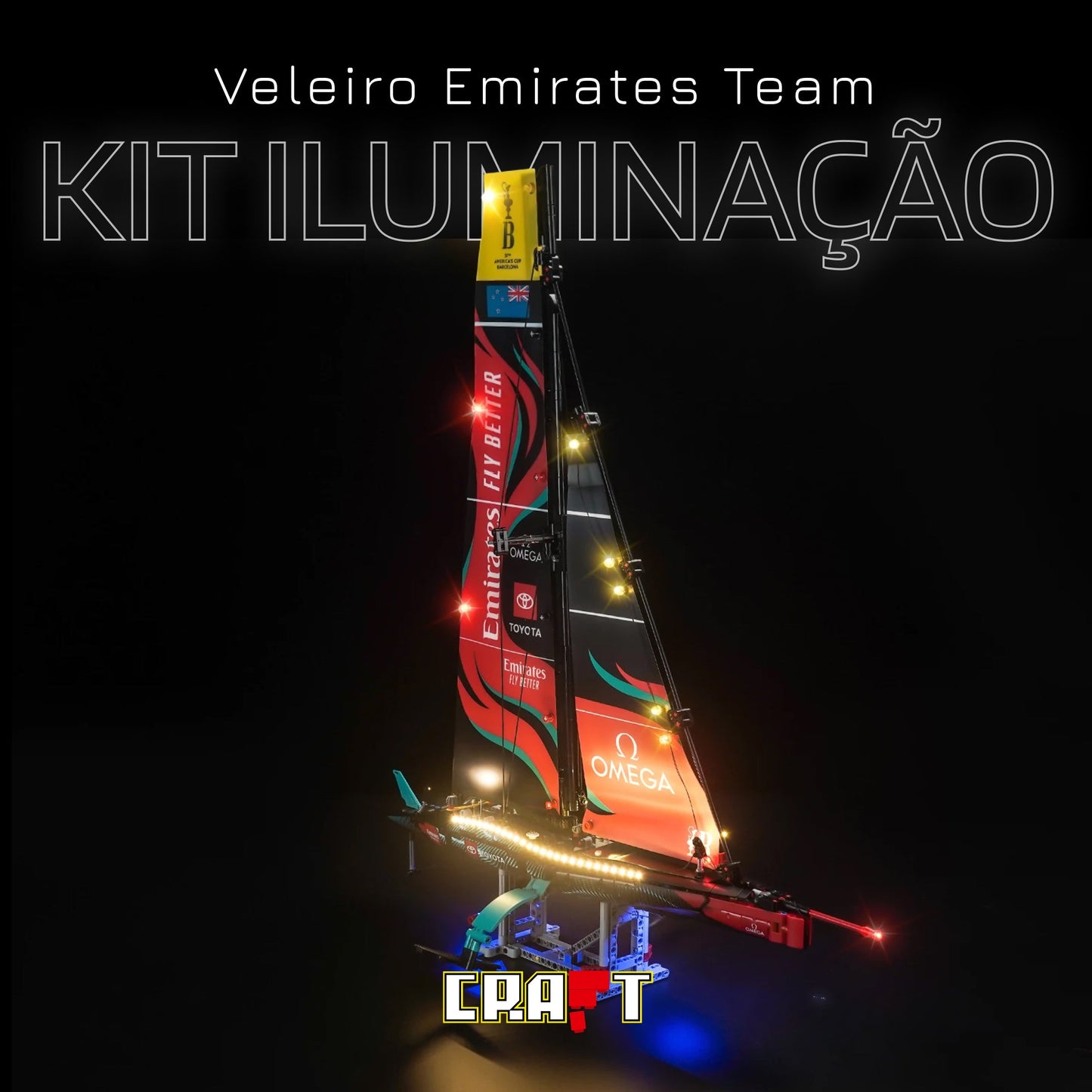 Lighting for Emirates Sailboat - New Zealand Team AC75
