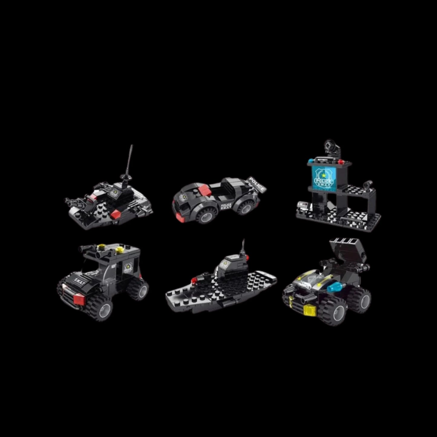 Transformers, Helicopter, and Truck - 8 Toys in 1 (486 pieces)